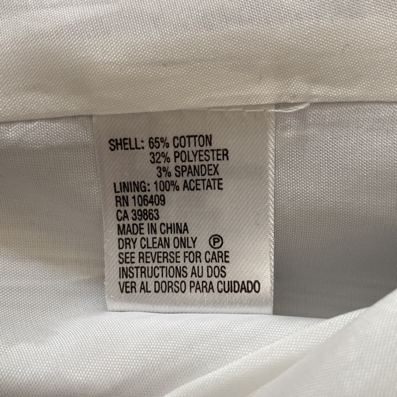 Tahari soft bluish grey striped cotton lined blazer - Picture 11 of 13